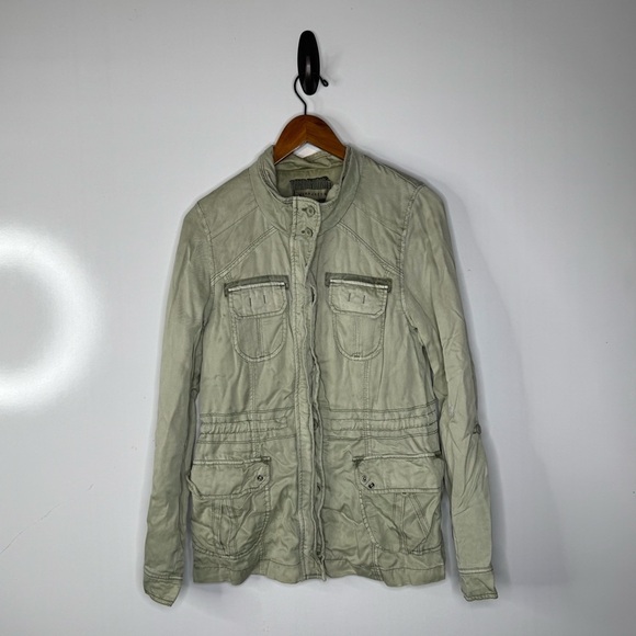 Anthropologie Marrakech Green Military Style Jacket Size Small - Picture 1 of 5
